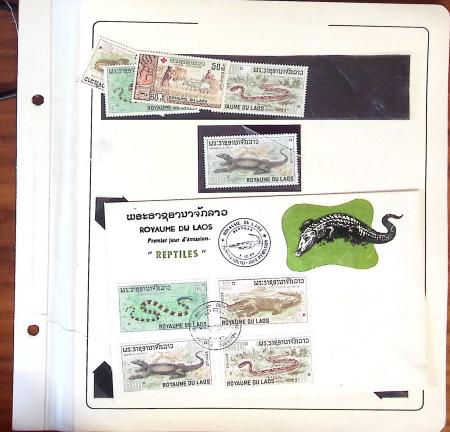 1945-1967, Sympathique collection de timbres de Laos