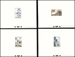 Lot de 4 épreuves de luxe Poste aérienne n°45, 46,