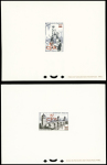 Lot de 4 épreuves de luxe Poste aérienne n°45, 46,