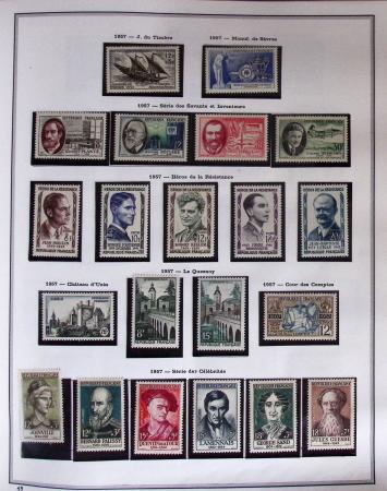 1849-2019, Collection de France en 5 classeurs commençant