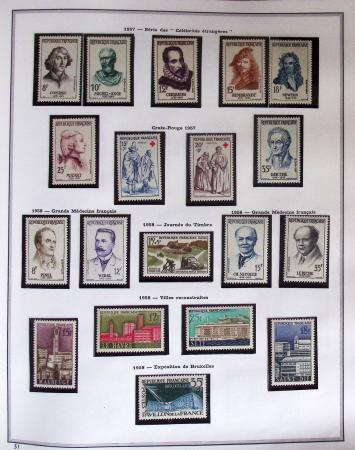 1849-2019, Collection de France en 5 classeurs commençant