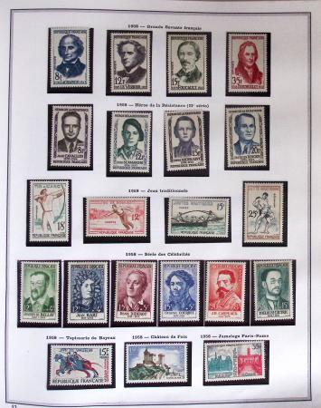 1849-2019, Collection de France en 5 classeurs commençant