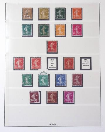 1849-2009 Collection avec multiples de timbres de France