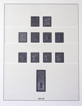1849-2009 Collection avec multiples de timbres de France