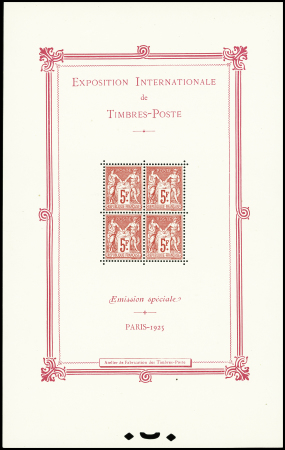 N°1 Exposition Philatélique de Paris, neuf **, TTB