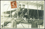 N°138 OBL Mourmelon le Grand Marne (31.3.11) sur CP photo : le capitaine Casse sur biplan Farman avec signature "G.Casse". TB