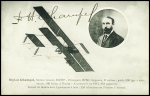Carte postale (biplan Champel) avec signature de l'aviateur "FH Champel". TB