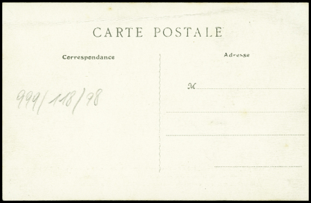 Carte postale (biplan Champel) avec signature de l'aviateur "FH Champel". TB