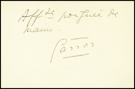 Correspondance datée de Paris 6 mai "Mon vieux Jo" avec signature "Garros". Rare et TB