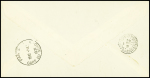 Env. spéciale (tirage 50) "Première liaison postale aérienne Djibouti-Paris 3.12.1931 ave étiquette rose et signature de Goulette (M7 Côte des Somalis)
