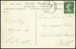 CP "un vol de hanriot sur monoplan Hanriot avec signature de H.Lafargue. TB