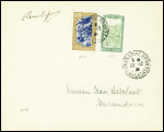 Madagascar n°158 + 167 OBL Tananarive RP (22.12.31) sur lettre pour Morondava avec arrivée avec signature "René Lefèvre" (Muller 19 Madagascar). TB