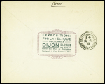 N°243 OBL CAD "Exposition philatélique Dijon" (14.11.28) sur lettre pour Chalon sur Saone avec griffe rouge