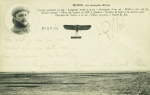 Carte postale "Morin sur monoplan Blériot" avec signature "R.Morin". TB