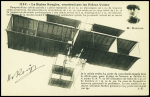 Carte postale "Le biplan Rougier, construit par les frères Voisin" (n°1135) avec signature "H.Rougier". TB