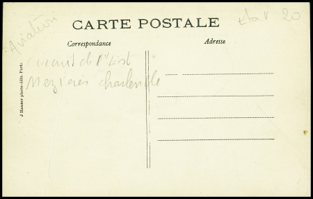 Carte postale "L'Aéroplane Roger Sommer en plein vol" (n°1149) avec signature "Roger Siommer". TB
