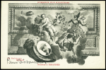 Carte postale allégorique "Hommage aux aviateurs honneur à Tissandier" avec signature "Paul Tissandier". TB