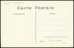 Carte postale allégorique "Hommage aux aviateurs honneur à Tissandier" avec signature "Paul Tissandier". TB