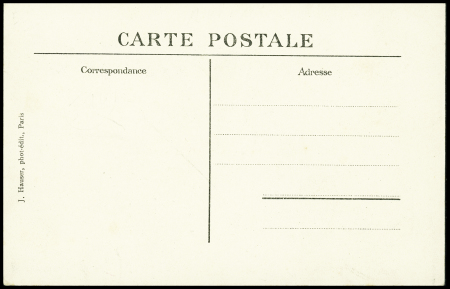 Carte postale "Monoplan Train piloté par Train" (n°1499) avec signature au crayon "E.Train". TB