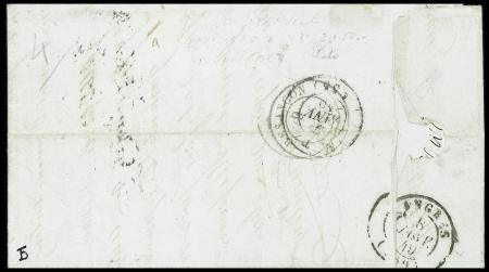 N°3, leg touché, OBL CAD T15 Mézières (6 janv 49) répété à côté sur lettre, signé Baudot