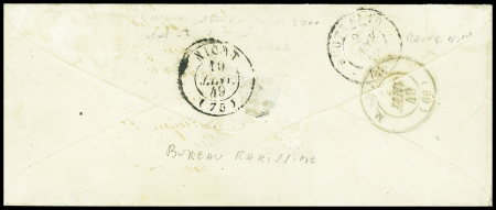 N°3 OBL CAD T15 "Dornach (66)" Haut-Rhin (7 janv 49) sur lettre avec signatures Jamet, Baudot et Calves. TB