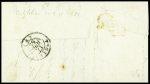 N°10 25c bleu, OBL PC 1095 + cursive "9 Dienville" + T15 "Vendeuvre-s-Barse 9" Aube (1853) sur lettre, ind 20. TB