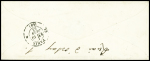 N°10 OBL PC 1834 + cursive "79 Maillezais" + T15 "Fontenay le Comte (79)" Vendée (1853) sur lettre, signé Baudot. TB