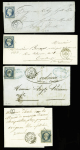 53 lettres AFF n°10 dont 3 paires, TB