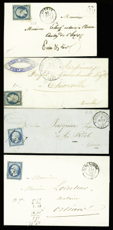53 lettres AFF n°10 dont 3 paires, TB