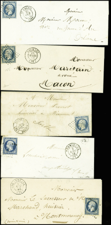 53 lettres AFF n°10 dont 3 paires, TB