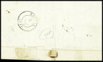 N°15 OBL PC 3462 + cursive "82 Le Val d'Ajol" + T15 "Plombières (82)" Vosges (1854) sur lettre. TB