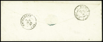 8 plis classiques divers (1 devant) dont n°3 OBL grille + T14 "Couterne (59)" (1849) et n°54 OBL sur carte postale précurseur avec taxe manuscrite 15c
