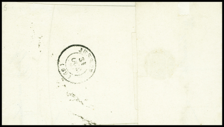 Haute-Saône : n°3 OBL grille + T15 Vesoul (1849) sur lettre, ind 13. TB