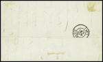 2 lettres : n°14 OBL losange de points "NP" + CAD Nantes AMB 2" (1854) et n°14 OBL losange de points "PT1" + CAD "Nantes  boite AMB 1" (1853). TB
