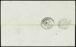 N°36 + 60 + 20 (LD) OBL CAD "Paris R. de Cléry" (23 nov 71) sur lettre double port pour Cambrai. TB