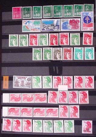 1849-2002, Collection de France en 3 classeurs Vert,