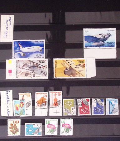 1849-2002, Collection de France en 3 classeurs Vert,