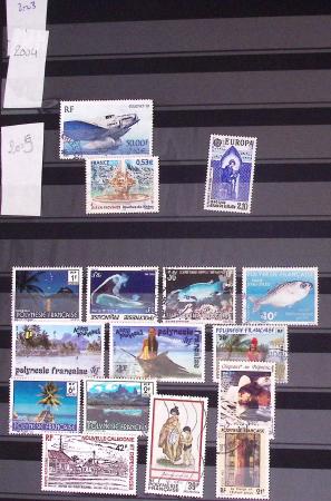 1849-2002, Collection de France en 3 classeurs Vert,