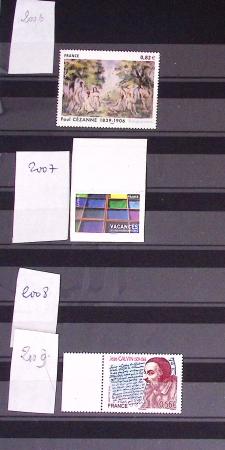 1849-2002, Collection de France en 3 classeurs Vert,
