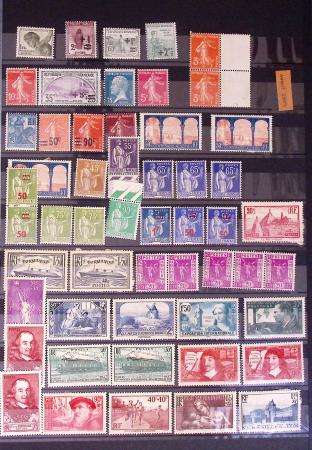 1849-2002, Collection de France en 3 classeurs Vert,