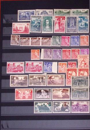 1849-2002, Collection de France en 3 classeurs Vert,
