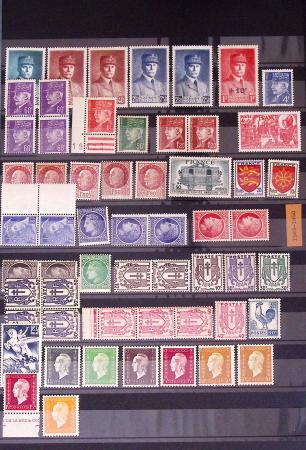 1849-2002, Collection de France en 3 classeurs Vert,