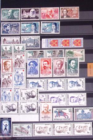 1849-2002, Collection de France en 3 classeurs Vert,