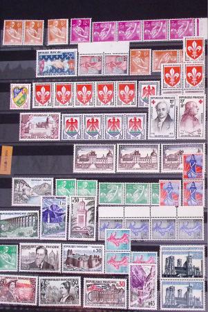 1849-2002, Collection de France en 3 classeurs Vert,