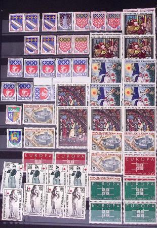 1849-2002, Collection de France en 3 classeurs Vert,