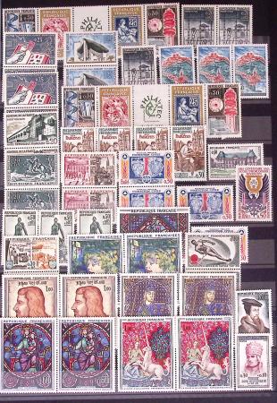 1849-2002, Collection de France en 3 classeurs Vert,