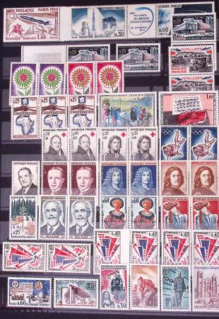 1849-2002, Collection de France en 3 classeurs Vert,