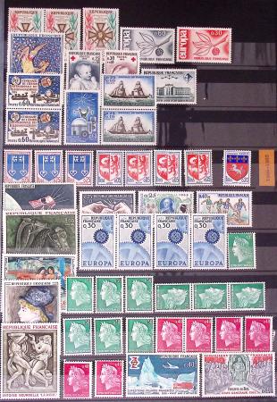 1849-2002, Collection de France en 3 classeurs Vert,