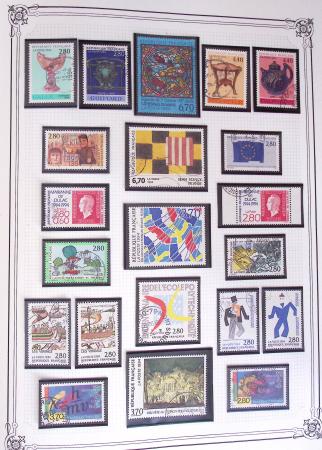 1849-2002, Collection de France en 3 classeurs Vert,