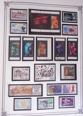1849-2002, Collection de France en 3 classeurs Vert,